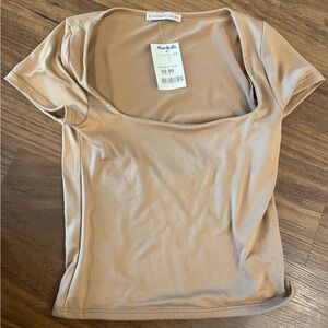 Square neck crop top